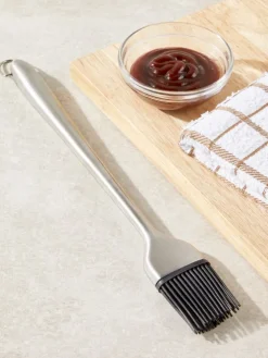 Silicone Basting and Pastry Brush With Stainless Steel Handle