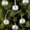 Silver Bell Christmas Light String, 10 Lights