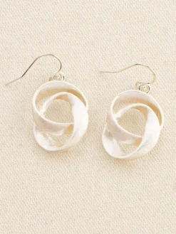 Silver Circle Wire Earrings
