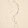 Silver Single Oval Pendant Necklace