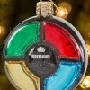 Simon Game Blown-Glass Christmas Ornament