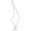 Single Pearl and Silver Pendant Necklace