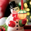 Snowman Bubble-Light Figurine
