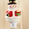Snowman Bubble-Light Night-Light