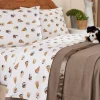 Snuggling Puppies Portuguese Cotton Percale Sheet Set