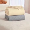 Soft and Lofty Wool and Cotton Blanket