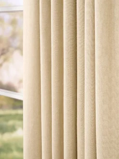 Soft Chevron Lined Rod Pocket Long Panel With Back Tabs