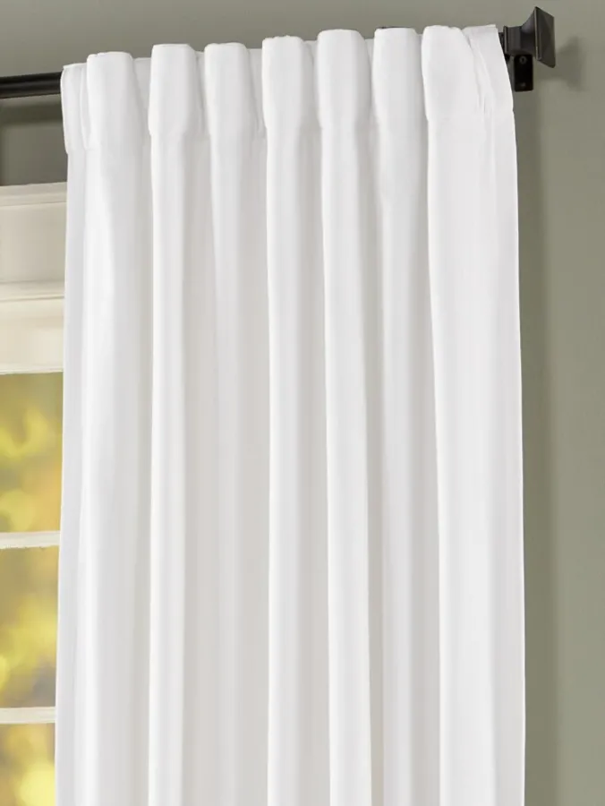Soft Chevron Lined Rod Pocket Short Panel With Back Tabs