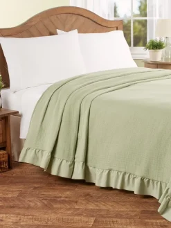 Soft Cotton Ruffle Bedspread