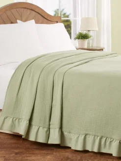 Soft Cotton Ruffle Bedspread