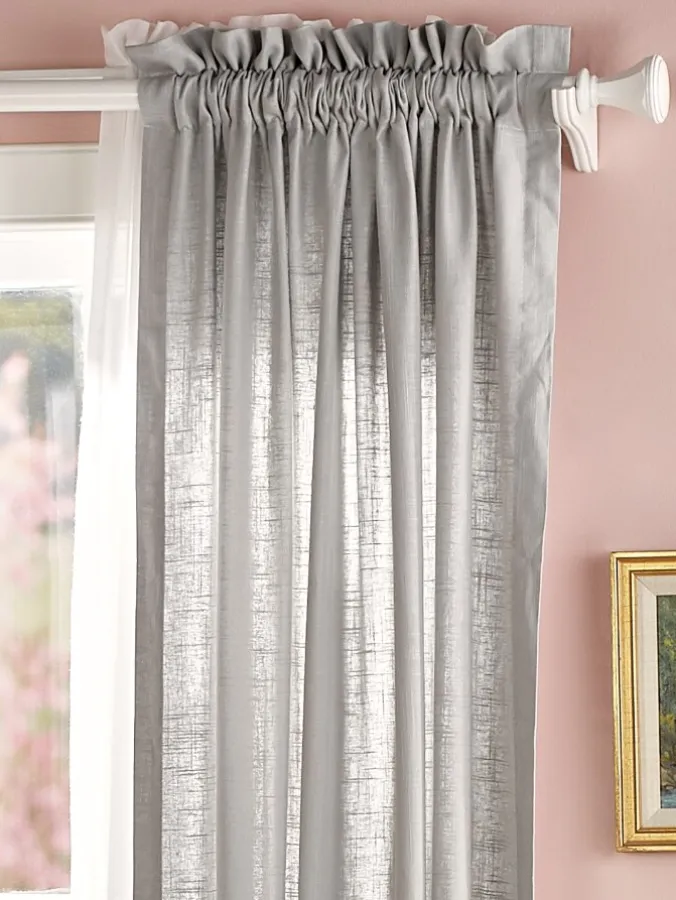 Soft Linen Rod Pocket Curtains by Country Curtains®
