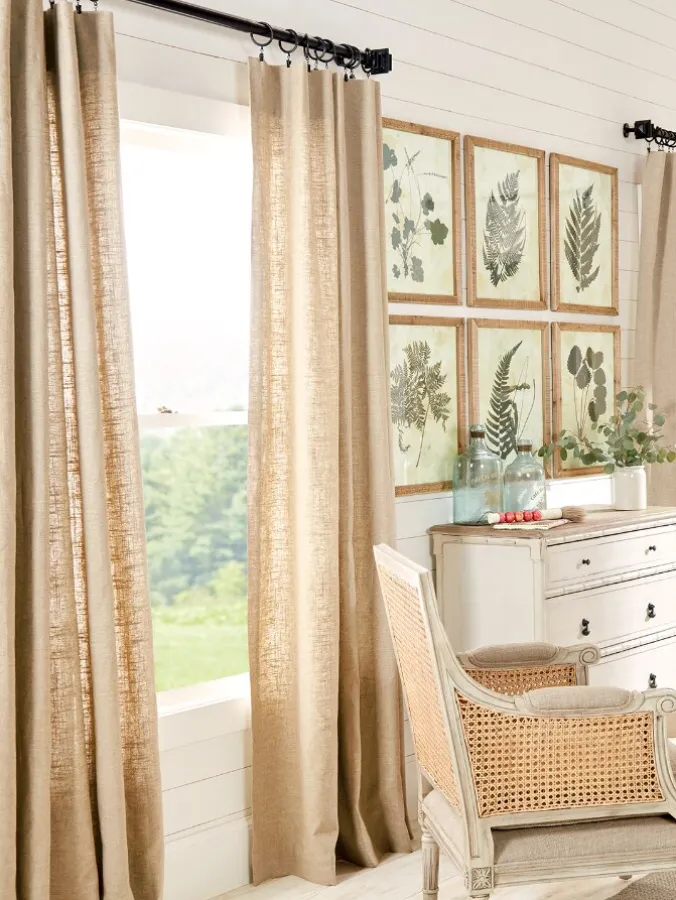 Soft Linen Rod Pocket Curtains by Country Curtains®