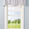 Soft Linen Rod Pocket Scalloped Valance