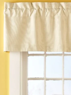 Soft Tweed Lined Rod Pocket Tailored Valance by Country Curtains®