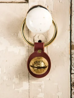 Solid Brass Single Sleigh Bell Door Strap