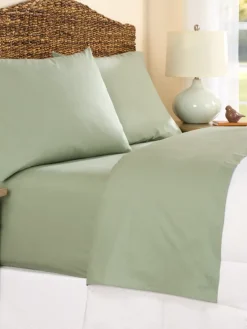 Solid Color Portuguese Cotton Percale Sheet Set