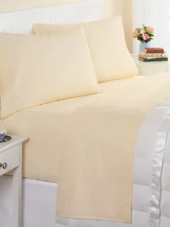 Solid Color Portuguese Cotton Percale Sheet Set