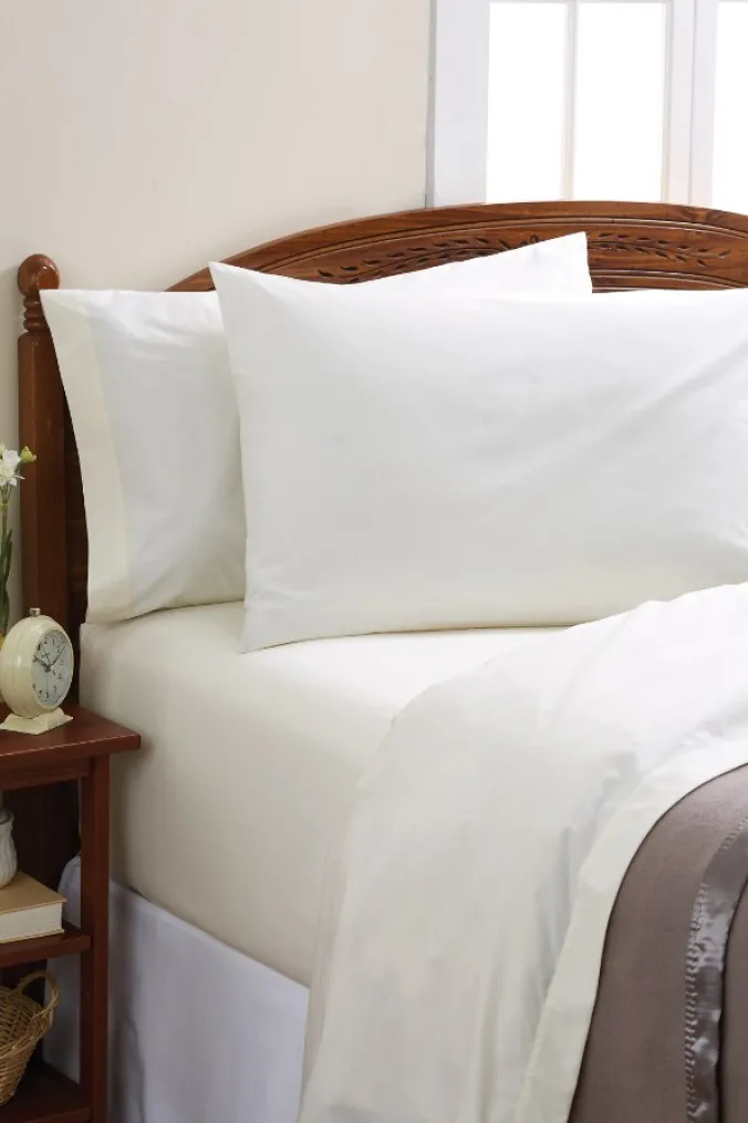 Solid Color Portuguese Cotton Percale Sheet Set