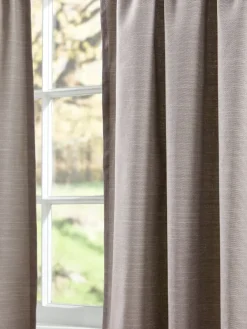 Solid Cotton Duck 96 Inch and 144 Inch Pinch Pleat Curtains by Country Curtains®