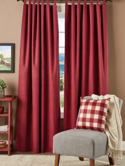 Solid Cotton Duck Insulated Tab Top Curtains