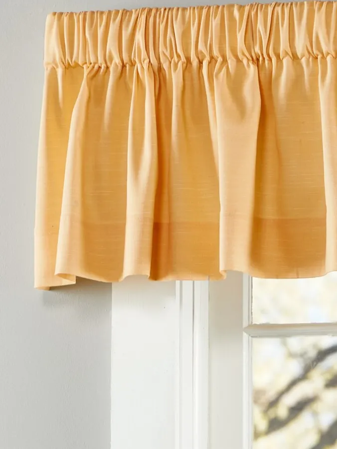 Solid Cotton Duck Rod Pocket Tailored Valance by Country Curtains®