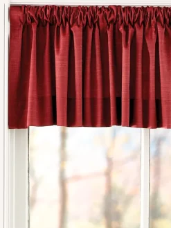 Solid Cotton Duck Rod Pocket Tailored Valance by Country Curtains®