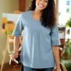Solid Cotton Muumuu Top