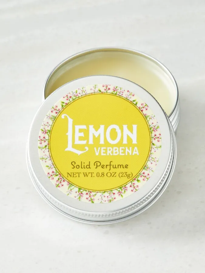Solid Perfume Tin In 3 Scents, .8 Ounces Each