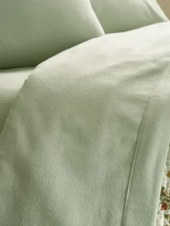 Solid Portuguese Cotton Flannel Sheet Set