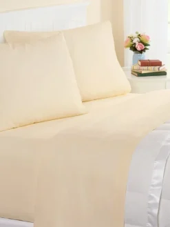 Solid Portuguese Cotton Flannel Sheet Set