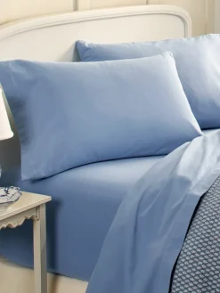 Solid Portuguese Cotton Flannel Sheet Set
