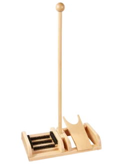 Solid Wood Boot Scraper and Boot Jack