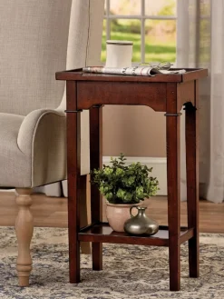 Solid Wood Chairside End Table