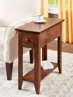 Solid Wood Chair Side Table