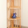 Solid Wood Corner Folding Bookshelf