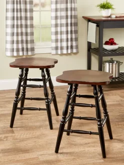 Solid Wood Counter Stool, Set of 2