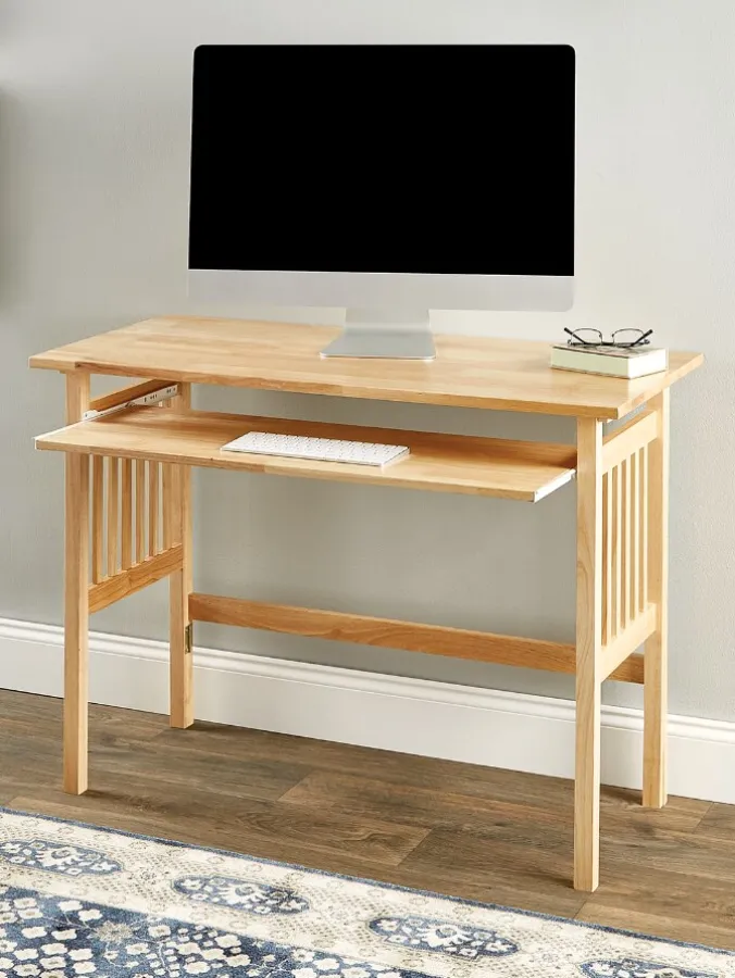 Solid Wood Folding Office Desk