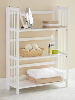 Solid Wood Full-Size Folding Bookshelf