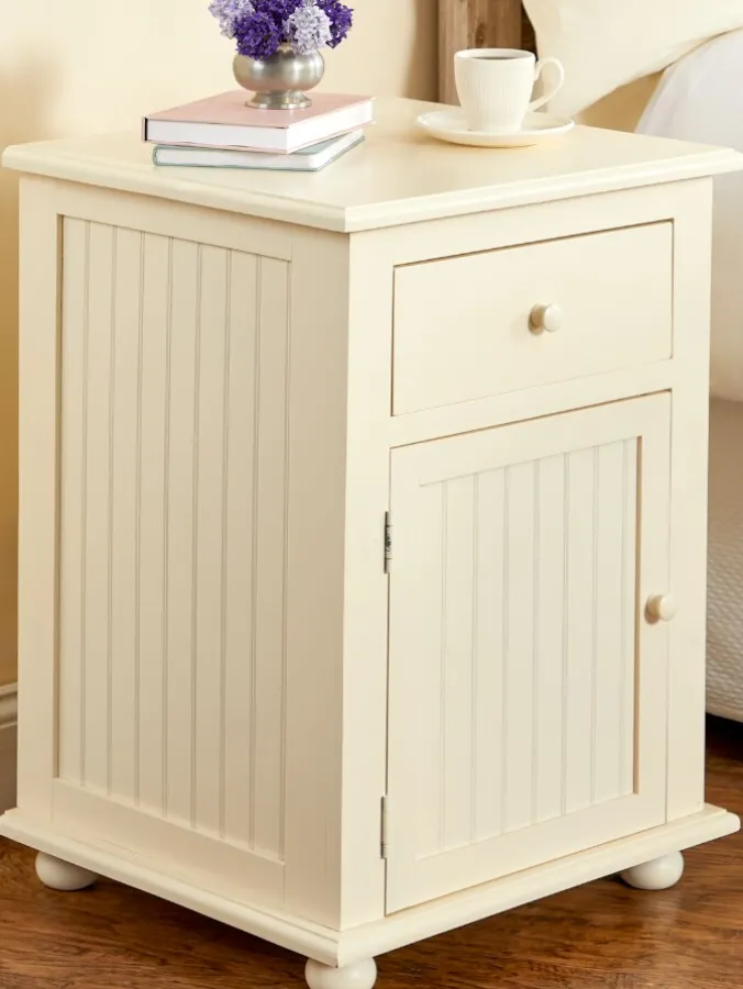 Solid Wood Side Table With Drawer
