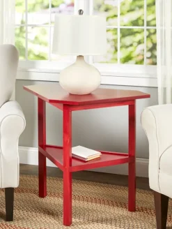 Solid Wood Single Tier Corner Table
