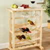 Solid Wood Wine Storage Rack