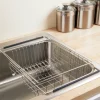 Stainless Steel Adjustable In-Sink Dish Rack