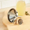 Stainless Steel 4 Inch Funnel With Strainer