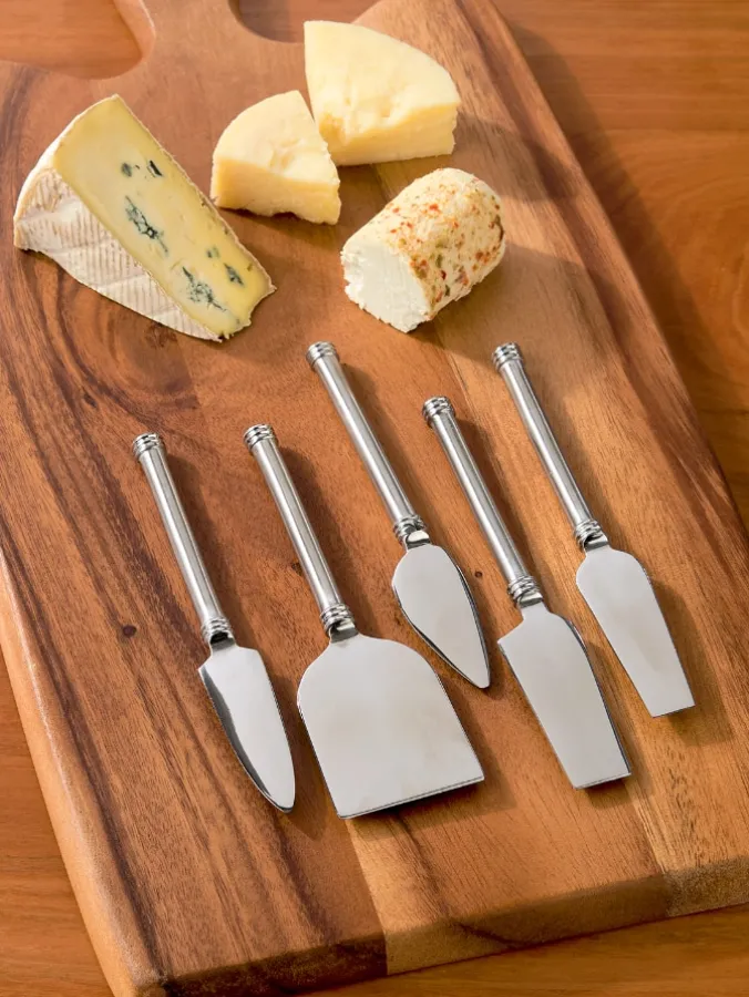 Stainless Steel 5-Piece Cheese Knife Set