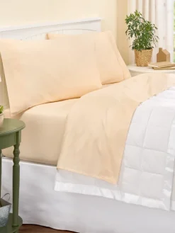 Stay-Put Long-Staple Cotton Sateen Sheet Set