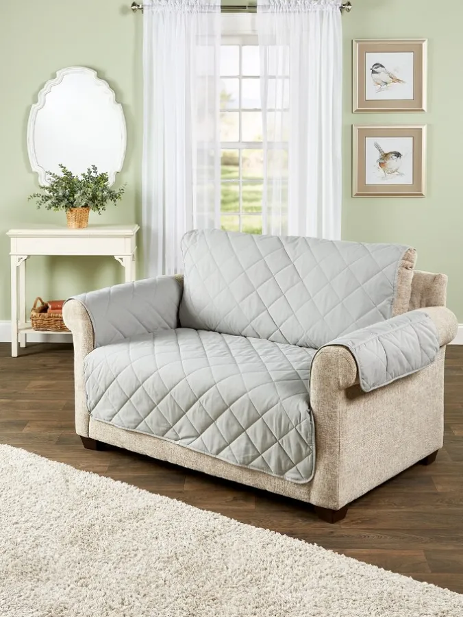 Stay-Put Quilted Furniture Protector, In 4 Sizes