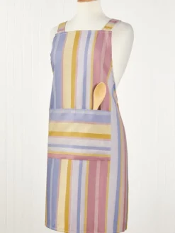 Striped Cotton Kitchen Apron