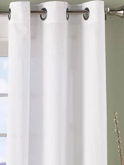 Striped Semi-Sheer Grommet Top Curtains