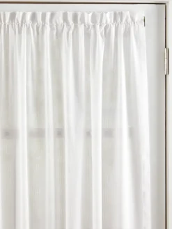 Striped Semi-Sheer Rod Pocket Door Panel by Country Curtains®