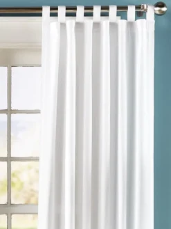 Striped Semi-Sheer Tab Top Panel by Country Curtains®